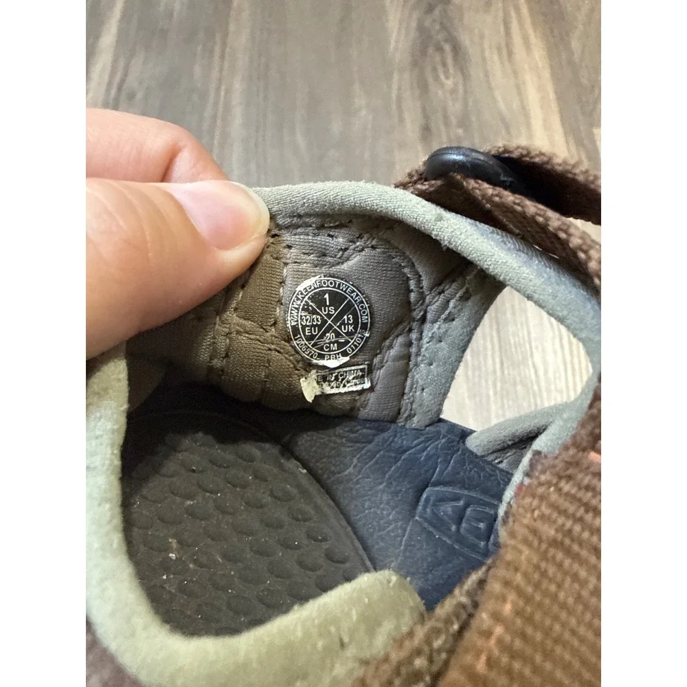 Keen Newport H2 Sandals Kids Size 1 Brown Waterproof Hiking Sport Water Shoes
